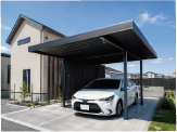 カーポートと駐車場の施工イメージ